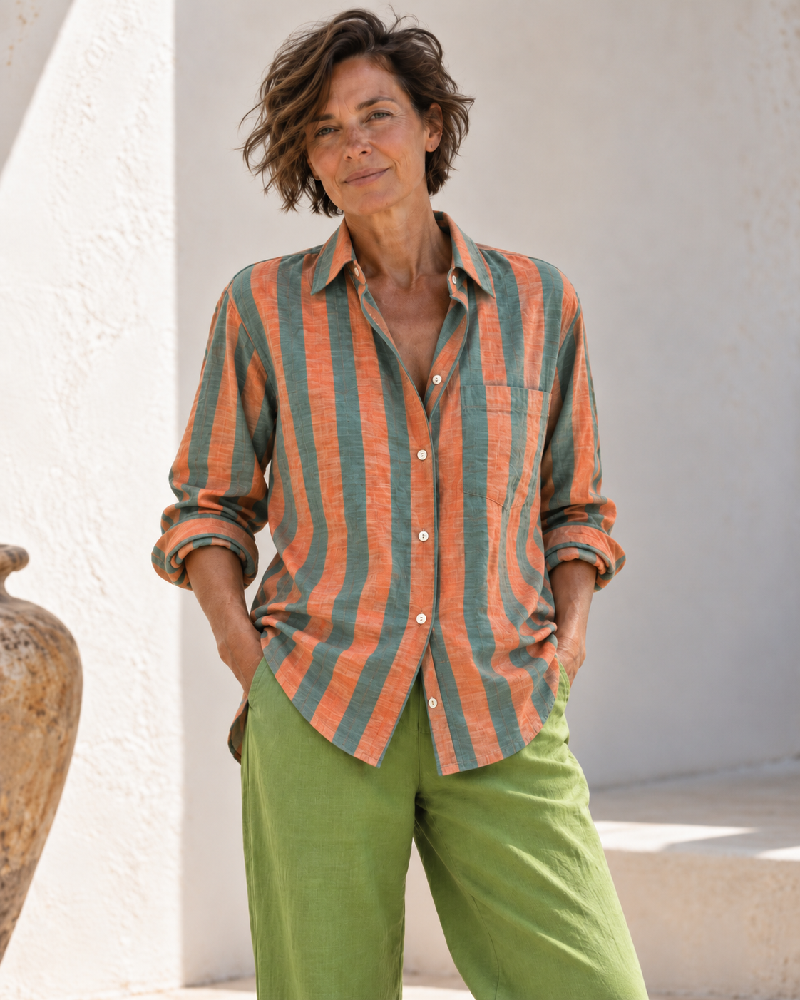 Seashell The Boyfriend Boxy Cotton Lawn