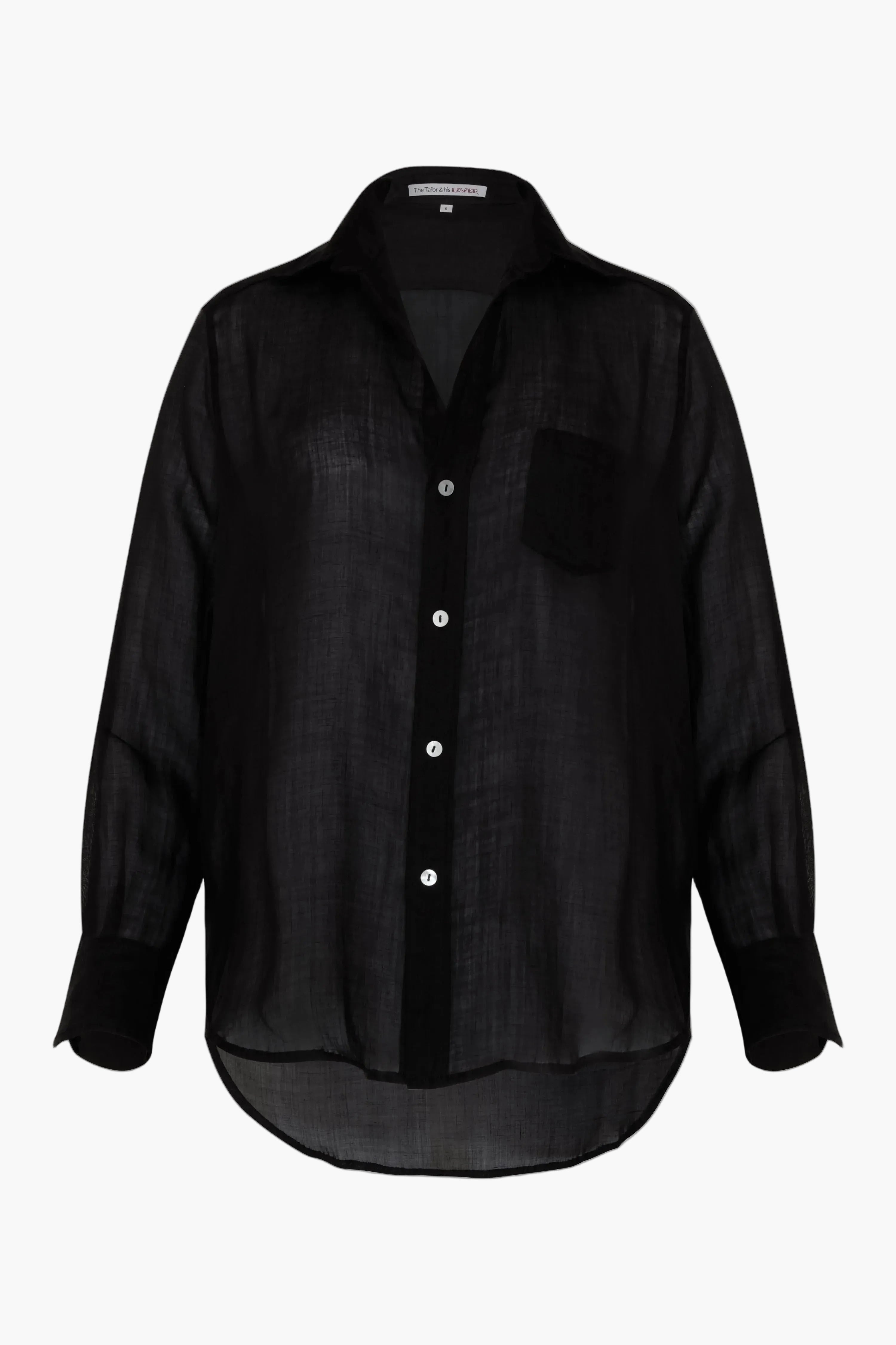 Black The Boyfriend Boxy Ramie