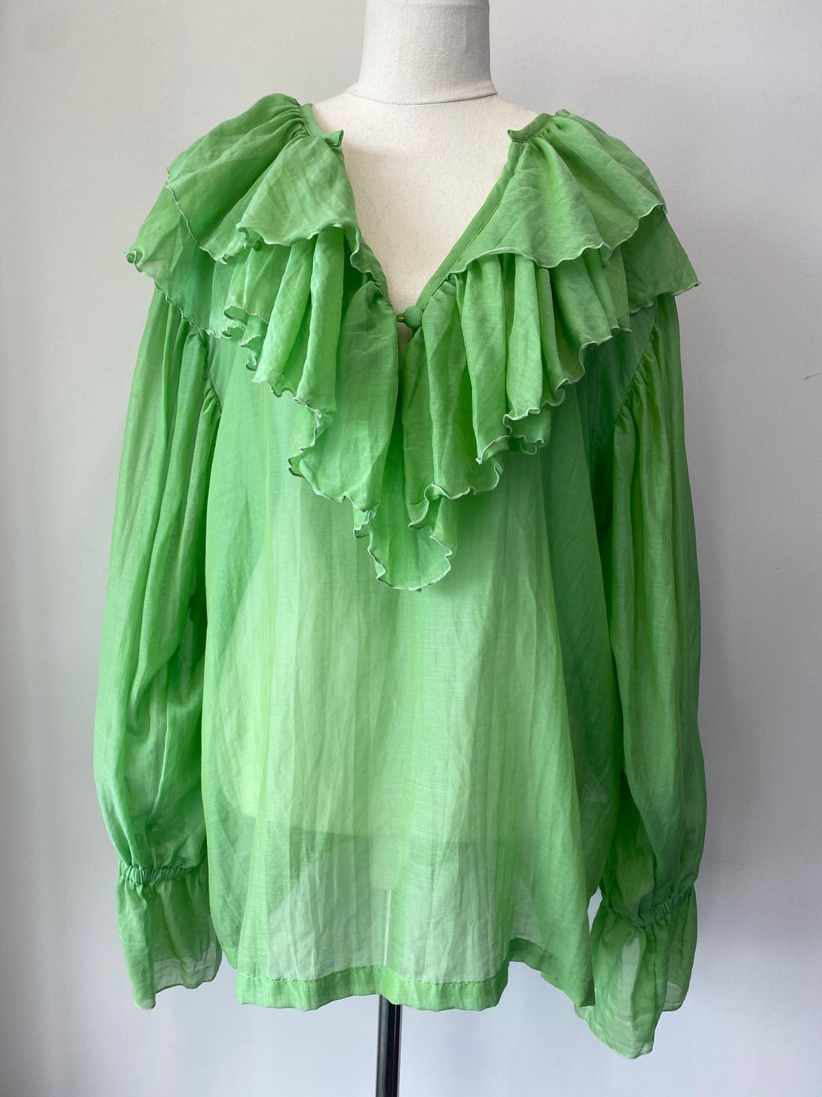 【一点物】 handmade decadent ruffle shirt Men's Gothic Puff Sleeved Layered Ruffled Shirt – Punk Design