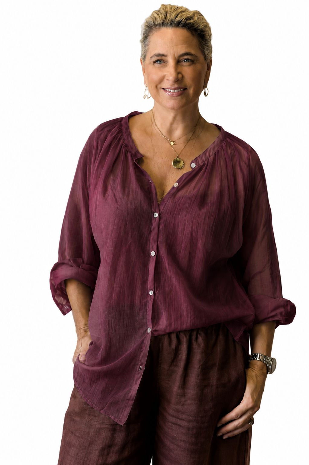 White Smoke Indian Summer Blouse