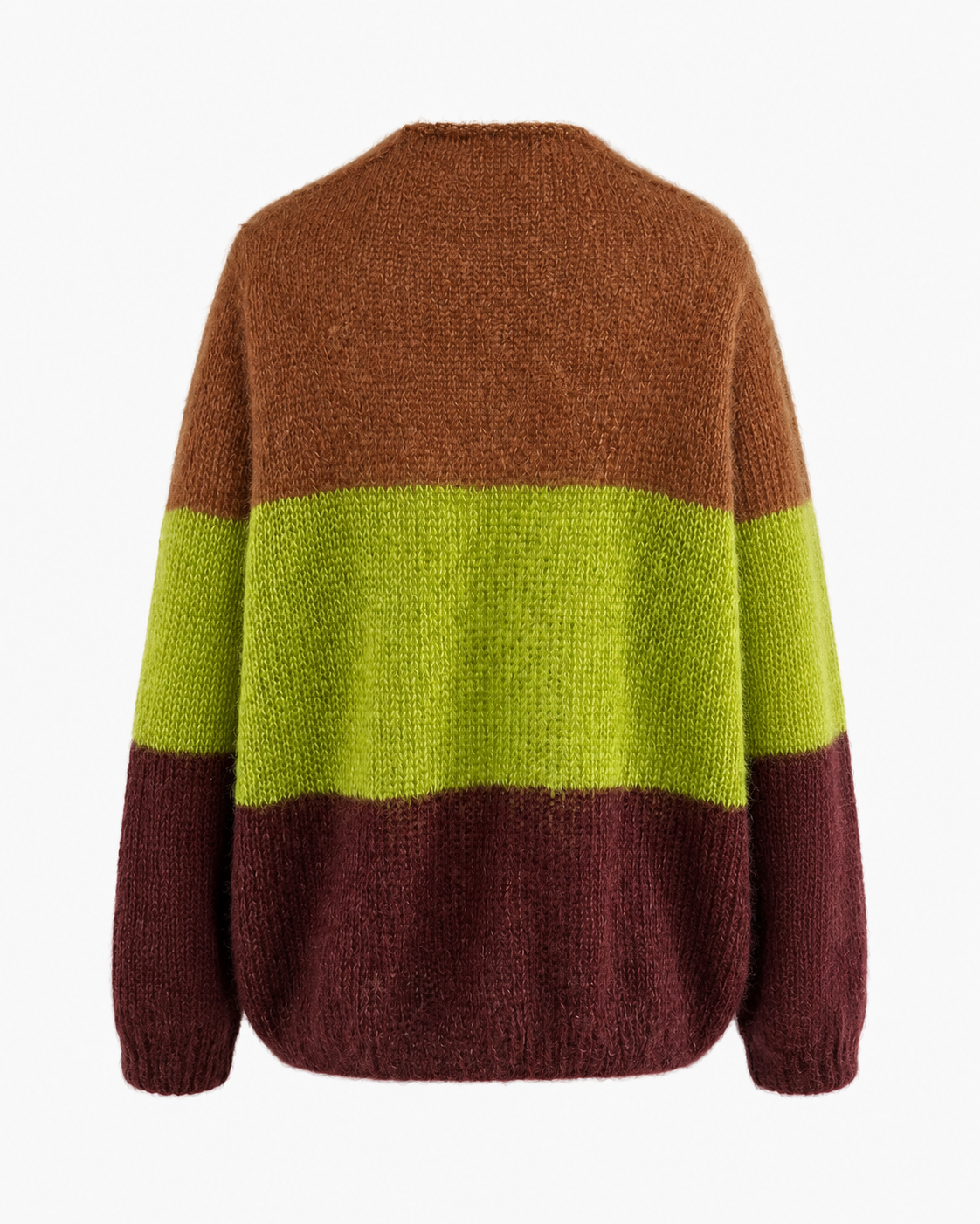 Mohair and silk ang=d mae Jumper back view