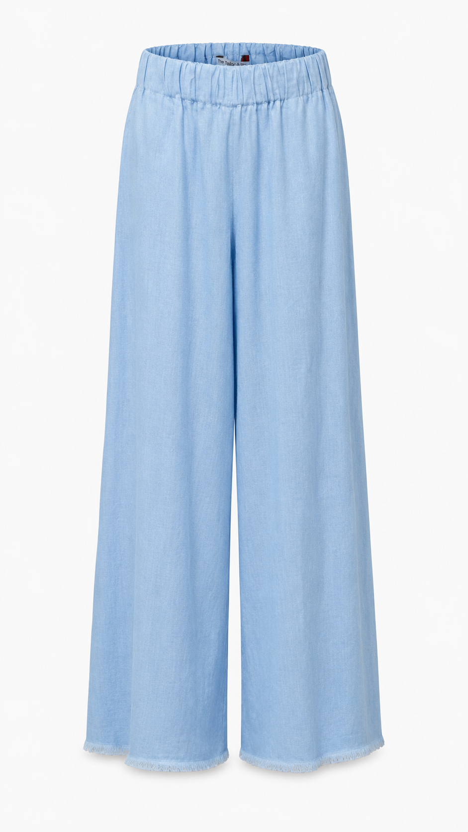 Light Steel Blue Lazy Linens Frayed Soft Neutrals Edit
