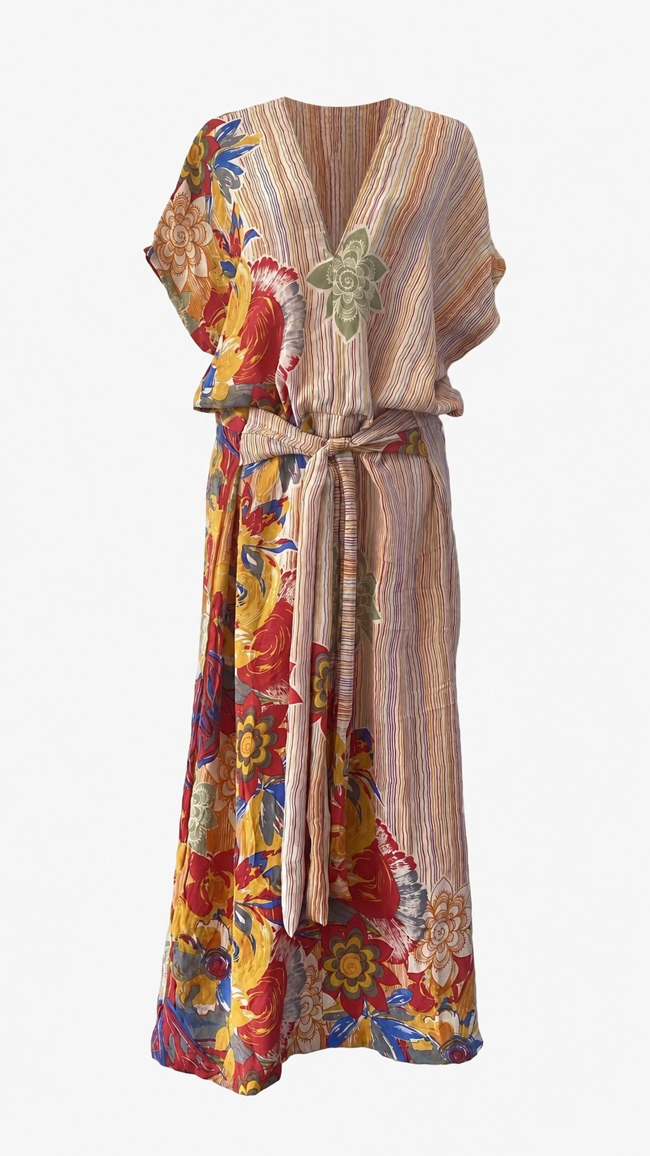 White Smoke MamaMia Vintage Silk Dress Size Small