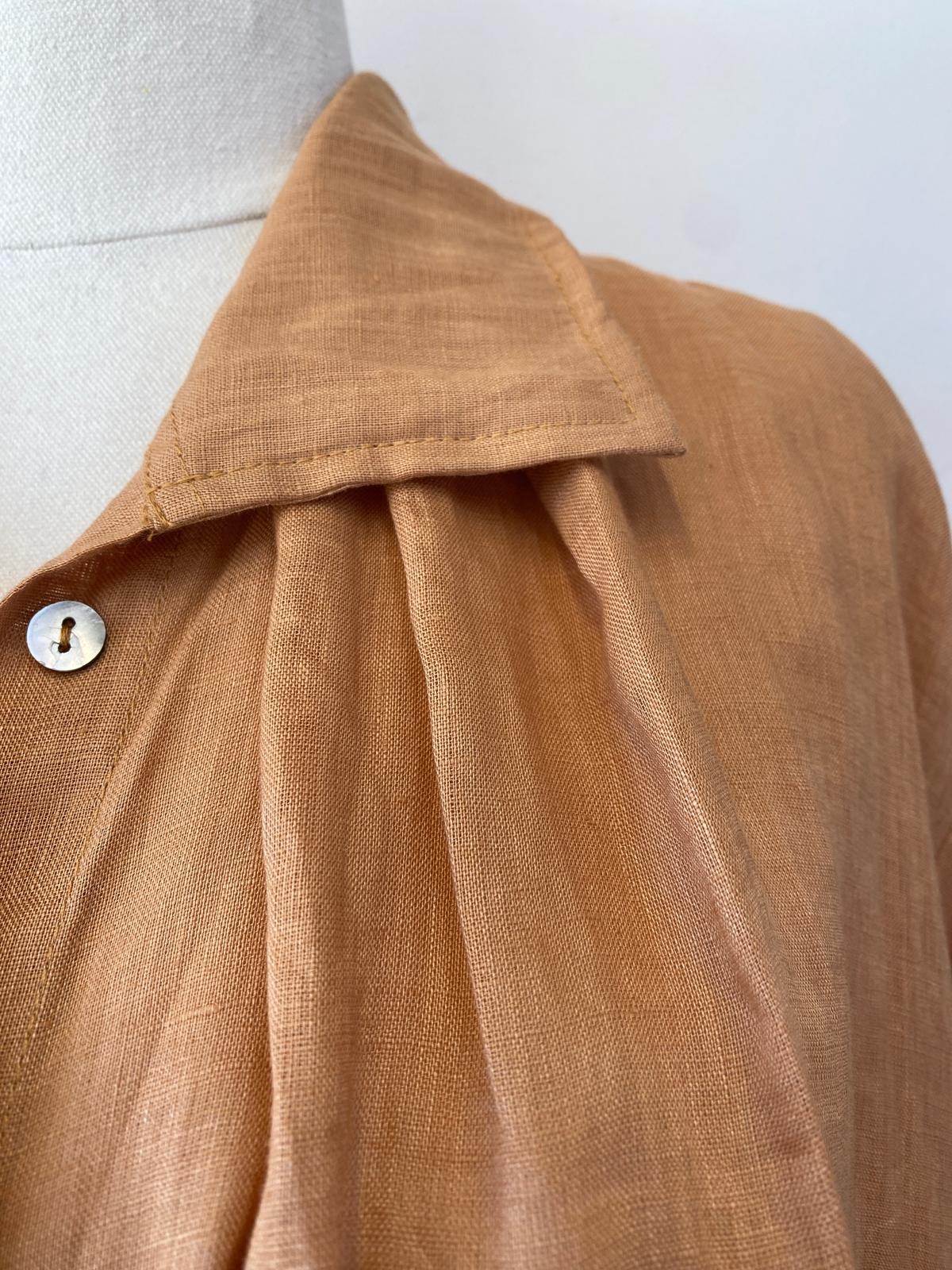 Tiny Tuck Shirt Hokey Pokey Linen