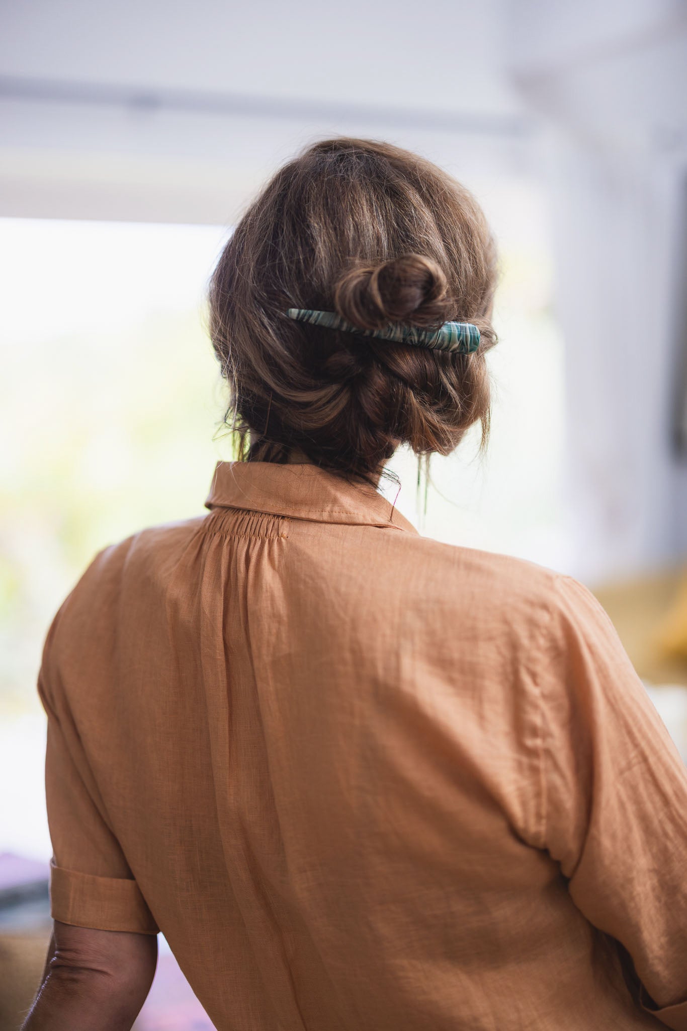 Tiny Tuck Shirt Hokey Pokey Linen