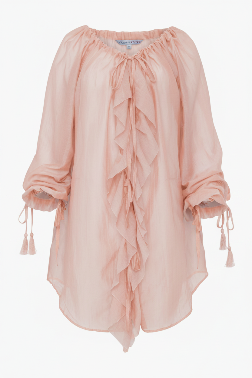 Casablanca Top - Soft Peachy Pink