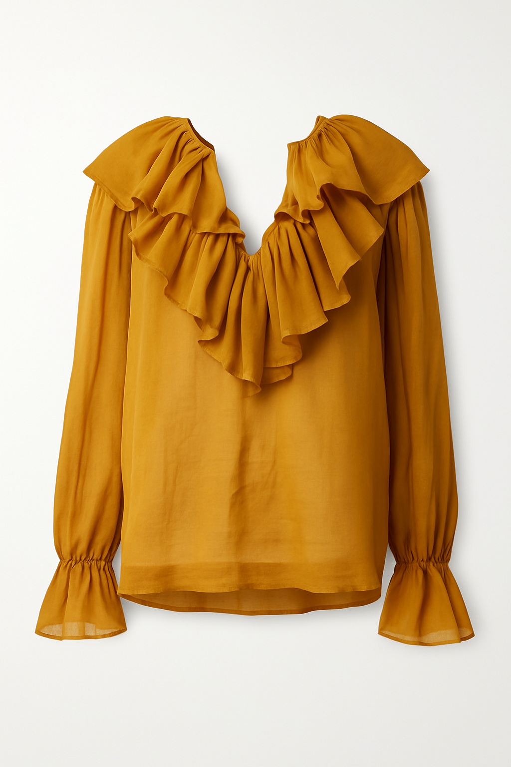 Mannequin FJ Ruffle-gold-cottonsilk