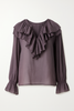 Mannequin FJ Ruffle -Aubergine-Cotton Silk