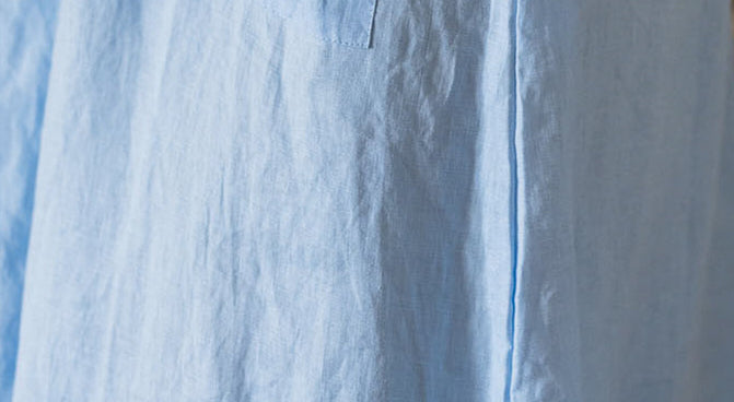 Garment care guide linen fabric