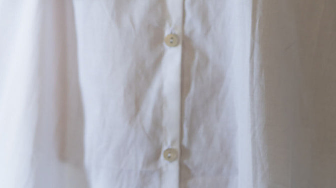 Garment care guide white cotton fabric