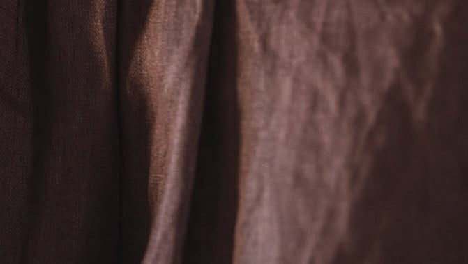 Garment care guide linen chocolate fabric