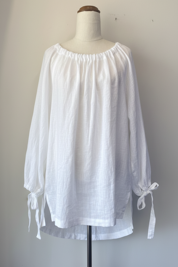 White linen tunic
